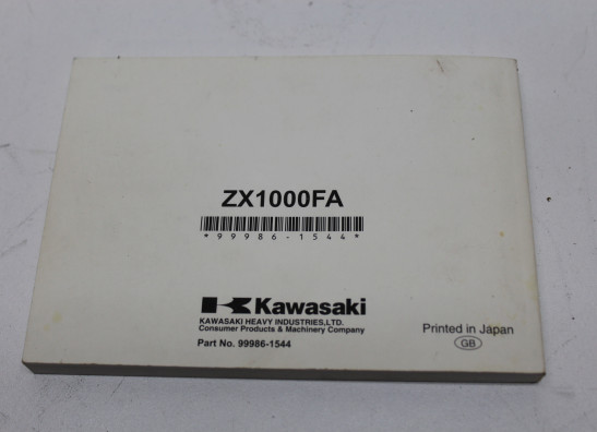 Manuel Kawasaki ZX 10 R