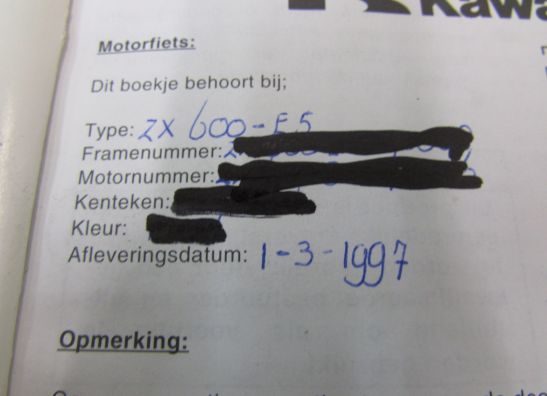 Instructieboekje Kawasaki Overige Kawasaki