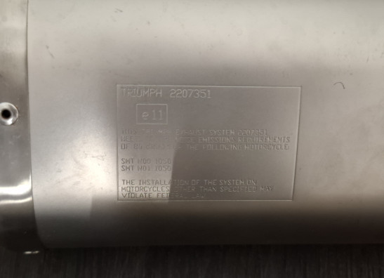 Auspuff Triumph Speed Triple 1050