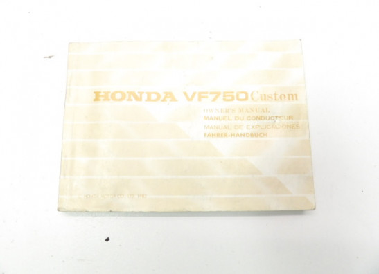 Fahrerhandbuch Honda VF 700  750 C Magna