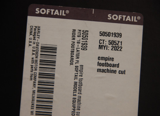 Duo voetsteun set Harley Davidson Softtail