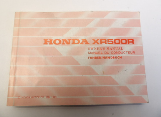 Manuel Honda XR 500 1981-1983