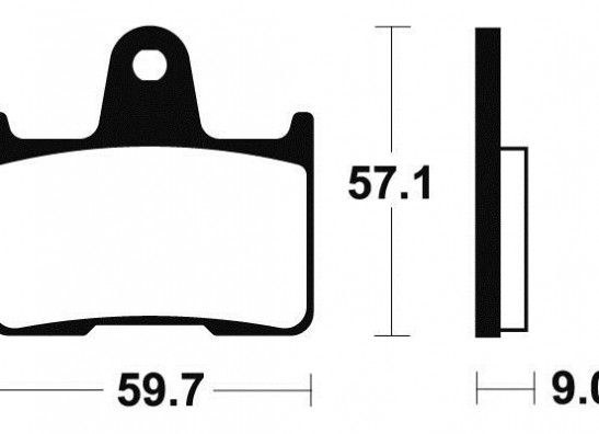 Remblokken achter Suzuki GSX R 1000