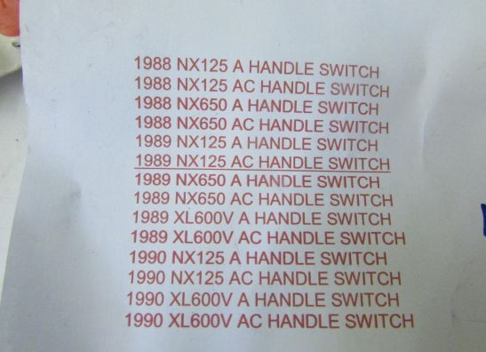 Lever handle clutch Honda Overige Honda