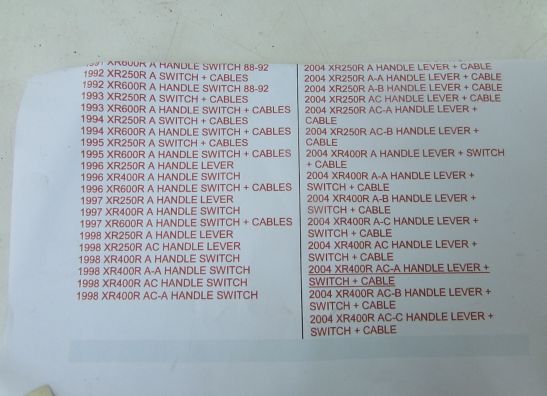 Braking lever Honda Overige Honda