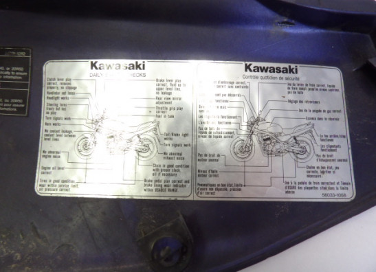 Rechter zijkuip klein Kawasaki ER 5