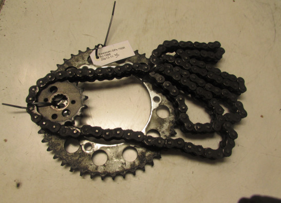 Chain and sprocket kit Kawasaki GPX 750