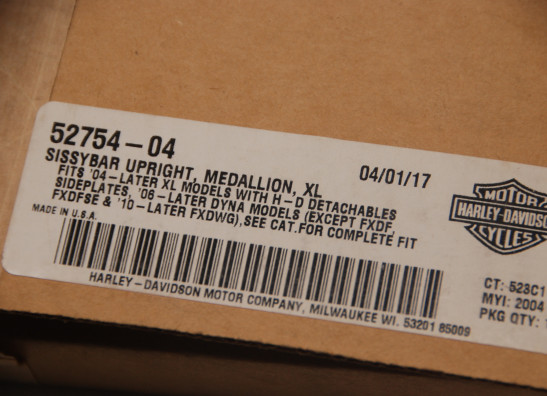 Rugsteun sissybar Harley Davidson Sportster