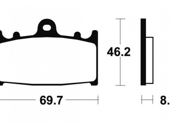 Braking pads front Kawasaki ZZR 600