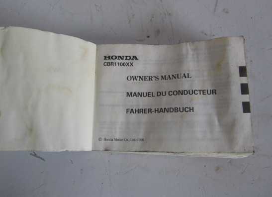 Fahrerhandbuch Honda CBR 1100 XX