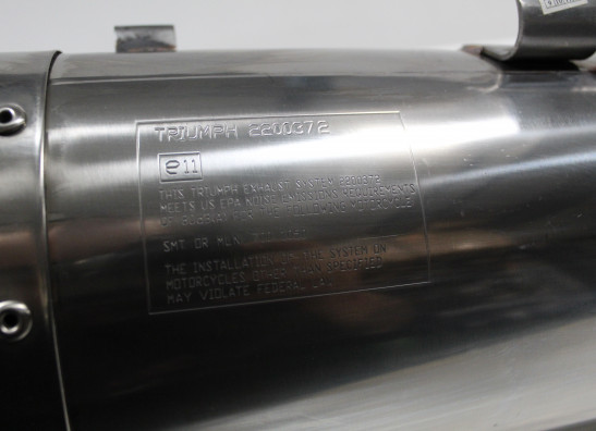 Uitlaat Triumph Tiger 1050
