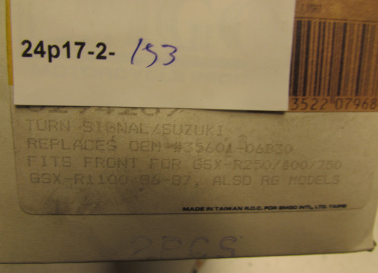 Blinker Suzuki GSX R 1100
