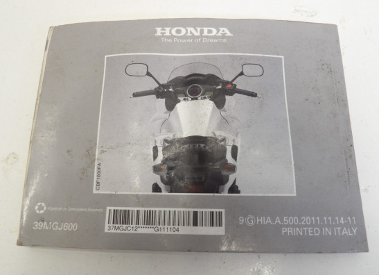 Instructieboekje Honda CBF 1000