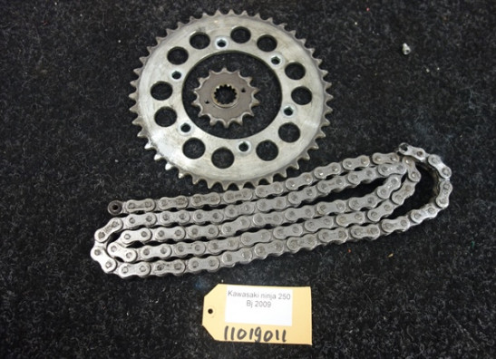 Chain and sprocket kit Kawasaki ZX 250 R - Ninja 250 R