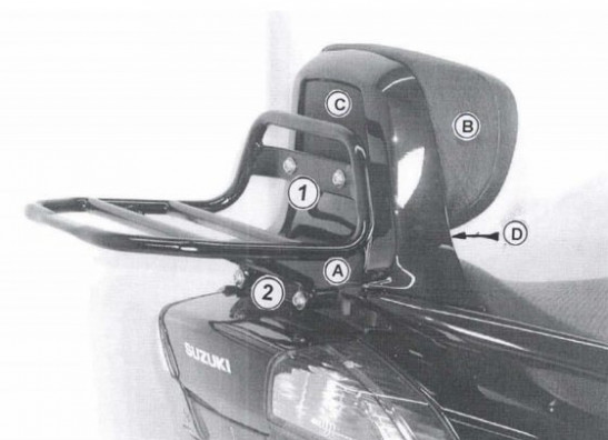 Topkofferdrager Suzuki Burgman AN 250