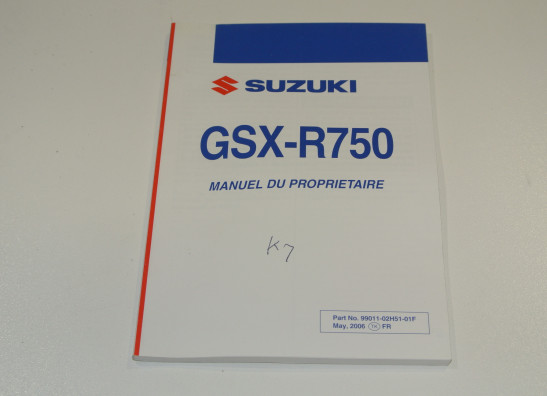 Manuel Suzuki GSX R 750