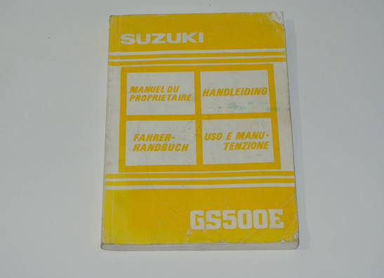 Instructieboekje Suzuki GS 500 E