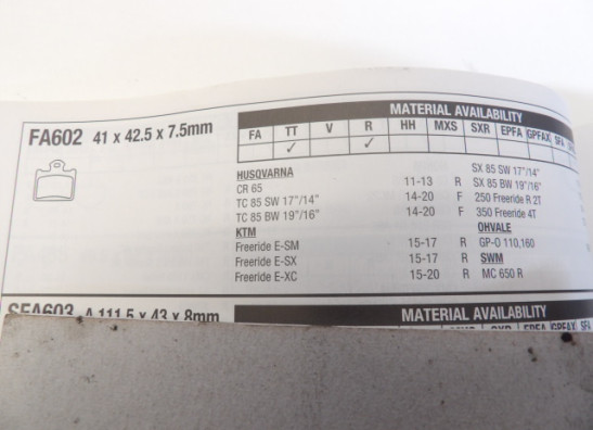 Remblokken achter KTM Overige KTM