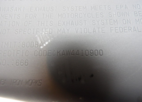 Uitlaat Kawasaki Z 900