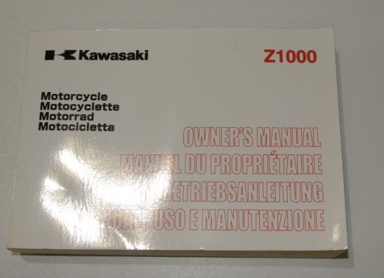 Instructieboekje Kawasaki Z 1000