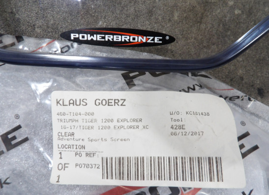 Wind screen Triumph Tiger Explorer