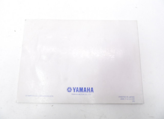 Instructieboekje Yamaha FJR 1300