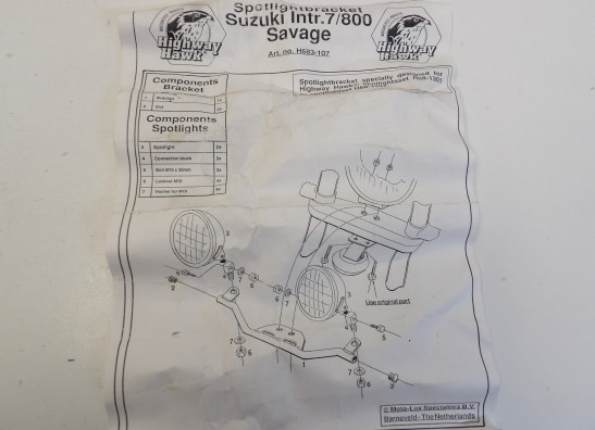 Koplamp Suzuki VS Intruder