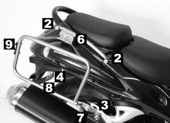 Koffer halter set Suzuki GSX R 1300 Hayabusa