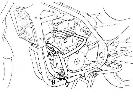 Motorschutzbugel Sturzbugel Kawasaki ER 5