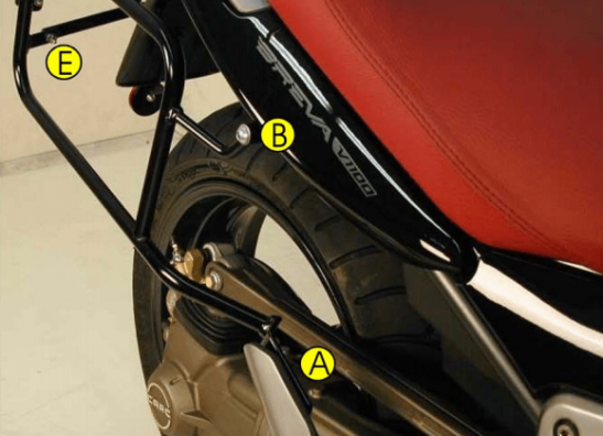 Koffer halter set Moto Guzzi Norge