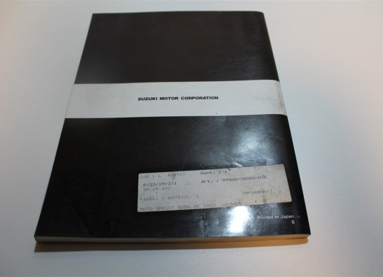 Instruction manual Suzuki VS Intruder