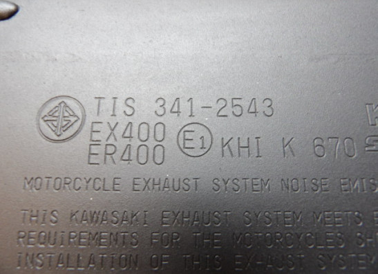 Uitlaat Kawasaki Ninja 400