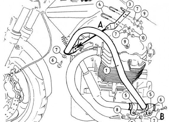 Valbeugel Moto Guzzi Breva 750