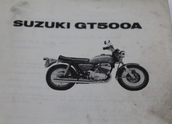 Parts book Suzuki GT 500