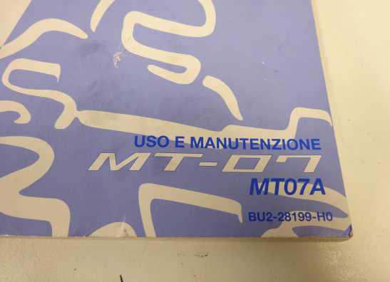 Instructieboekje Yamaha MT 07