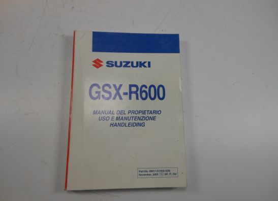 Instructieboekje Suzuki GSX R 600