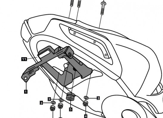 Kentekenplaathouder MV Agusta 1090 RR Brutale