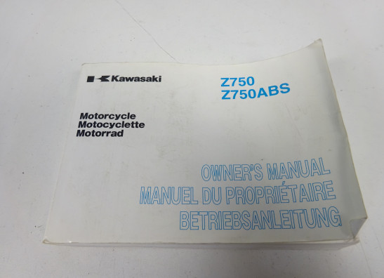 Instructieboekje Kawasaki Z 750