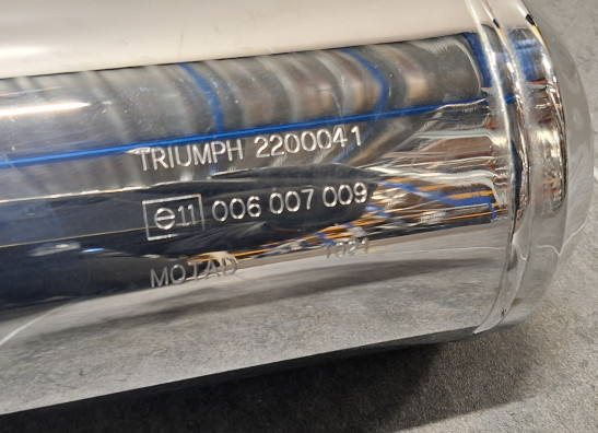 Uitlaat Triumph Trident 900