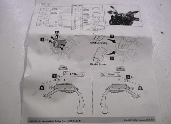 Handvat Yamaha MT 10