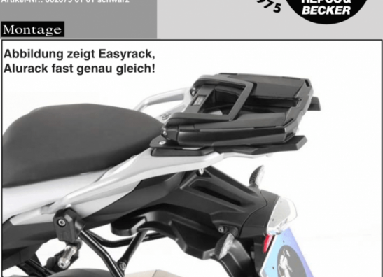 Topkofferdrager BMW S 1000 XR
