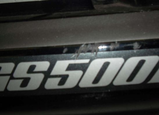 Rechter achterkant Suzuki GS 500 E