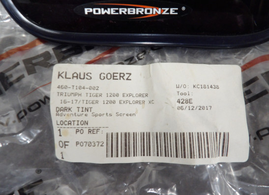 Wind screen Triumph Tiger Explorer