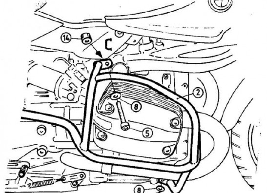 Motorschutzbugel Sturzbugel BMW R 1100  850 R