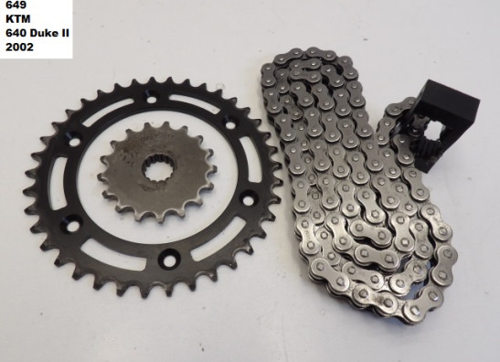 Ketting en tandwielset KTM 640 Duke 2