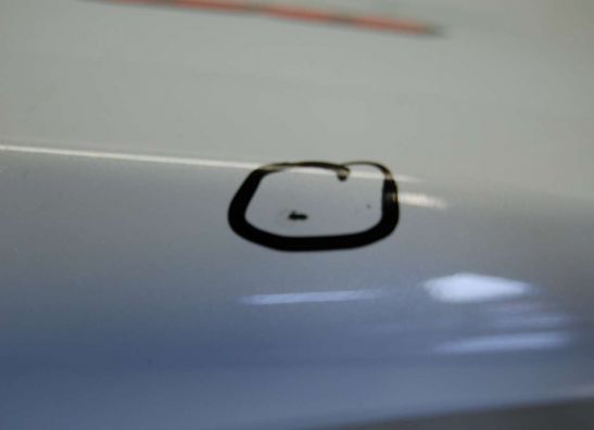 Heck links Suzuki GSX R 750