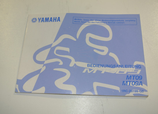Instructieboekje Yamaha MT 09