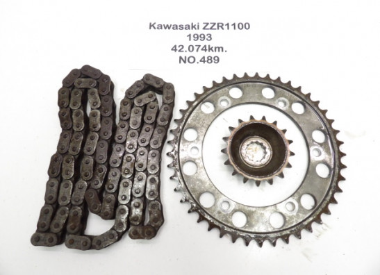 Ketting en tandwielset Kawasaki ZZR 1100