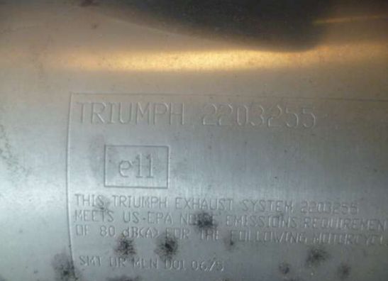 Auspuff Triumph Street Triple 675