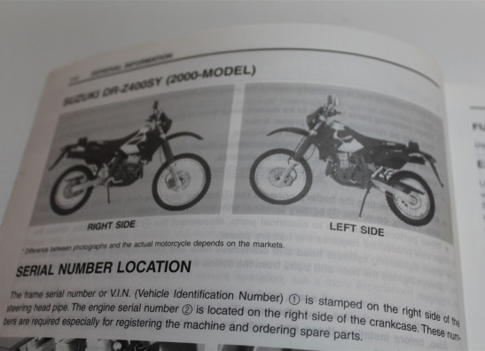 Werkplaatshandboek Suzuki DRZ 400 SM